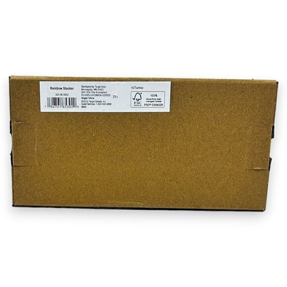 Hearth & Hand Magnolia Toy oy Rainbow Wooden Block Stacker - 6pc - Picture 4 of 4